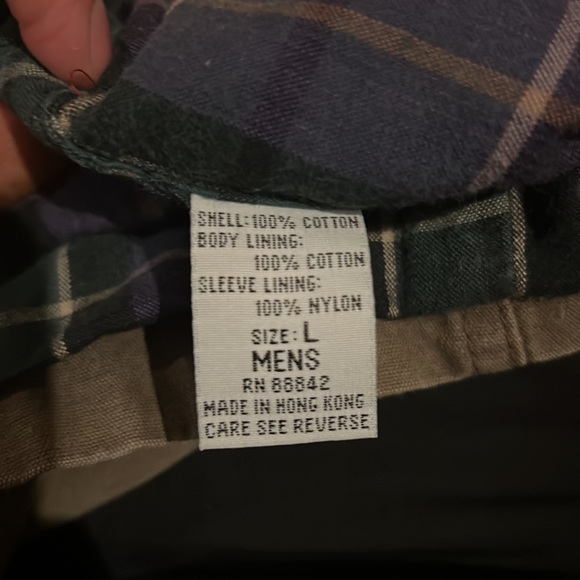 Northeast Terrain Company Brown Canvas Workwear Jacket Flannel Lined size L - Picture 5 of 5